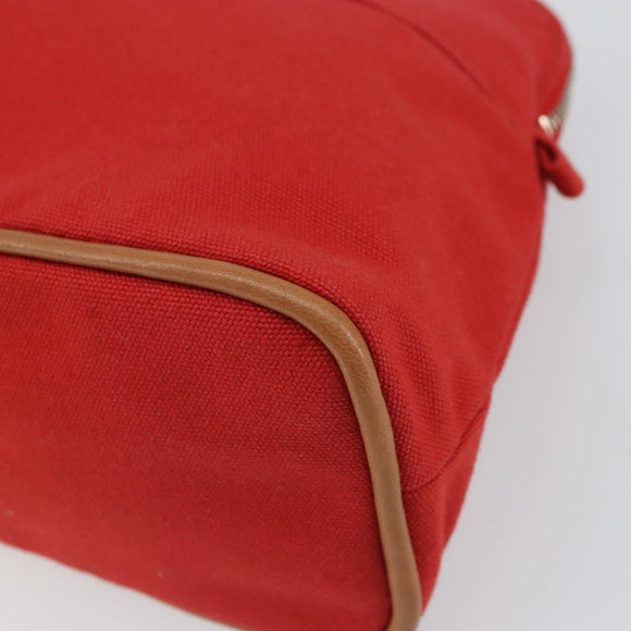 HERMES Bolide MM Pouch Canvas Red Auth 164531