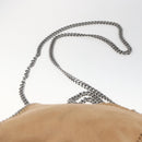 Stella MacCartney Chain Falabella Bag Polyester Beige Silver 371223 Auth 164532-15