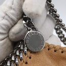 Stella MacCartney Chain Falabella Bag Polyester Beige Silver 371223 Auth 164532-10