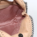 Stella MacCartney Chain Falabella Bag Polyester Beige Silver 371223 Auth 164532-20