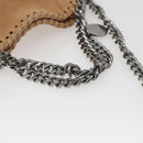 Stella MacCartney Chain Falabella Bag Polyester Beige Silver 371223 Auth 164532-7