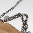 Stella MacCartney Chain Falabella Bag Polyester Beige Silver 371223 Auth 164532-14