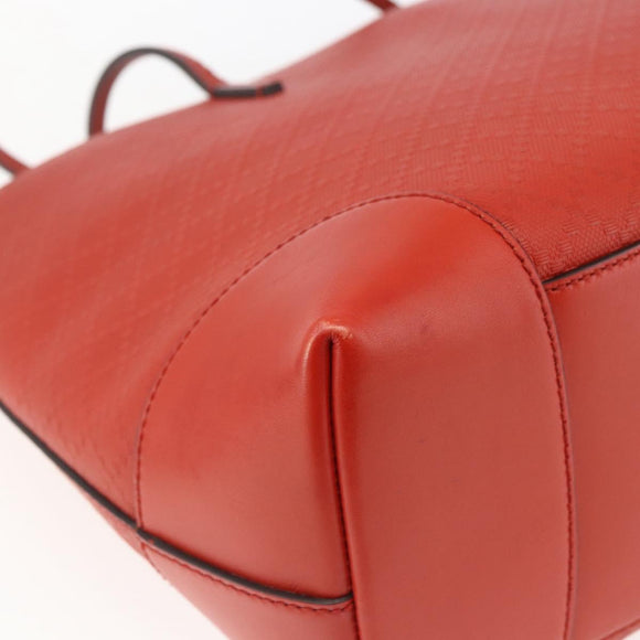 GUCCI Diamante Tote Bag Leder Rot Gold 353397 Auth 164533