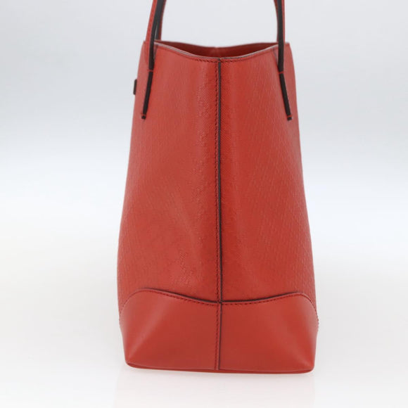 GUCCI Diamante Tote Bag Leder Rot Gold 353397 Auth 164533