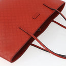 GUCCI Diamante Tote Bag Leder Rot Gold 353397 Auth 164533-6