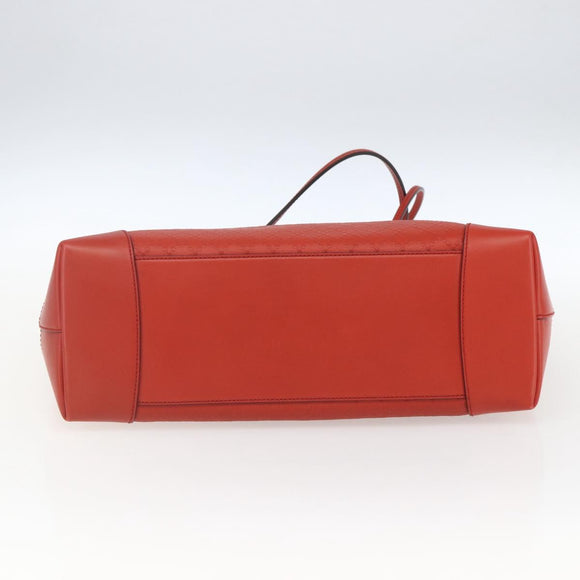 GUCCI Diamante Tote Bag Leder Rot Gold 353397 Auth 164533