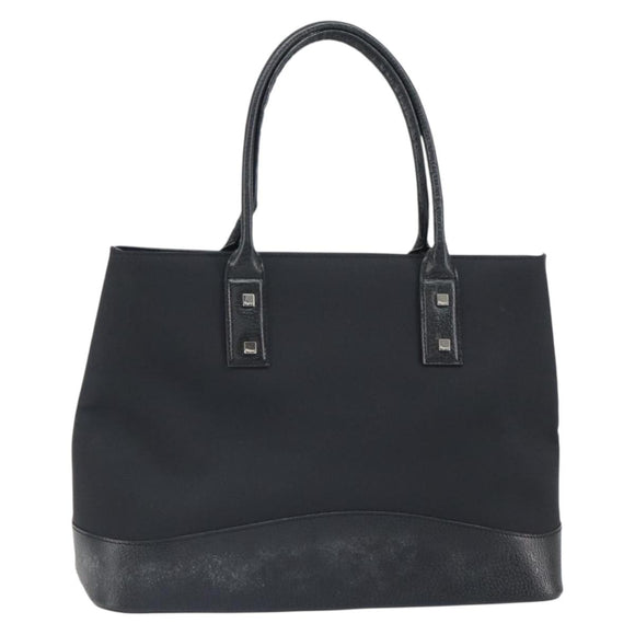 FENDI Zucca Canvas Tote Bag Black Brown Auth 164534