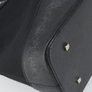 FENDI Zucca Canvas Tote Bag Black Brown Auth 164534-15