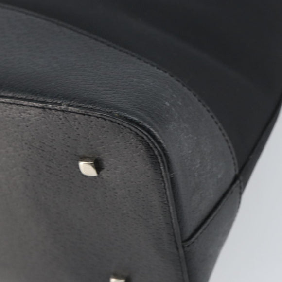FENDI Zucca Canvas Tote Bag Black Brown Auth 164534