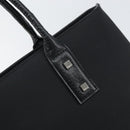 FENDI Zucca Canvas Tote Bag Black Brown Auth 164534-18