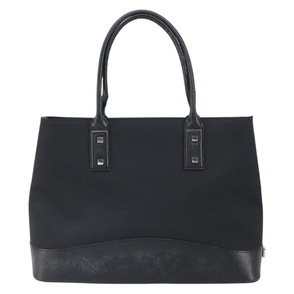 FENDI Zucca Canvas Tote Bag Black Brown Auth 164534