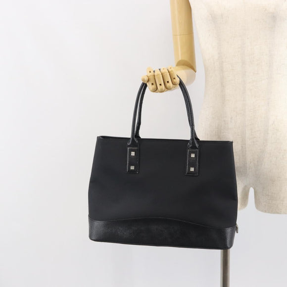 FENDI Zucca Canvas Tote Bag Black Brown Auth 164534