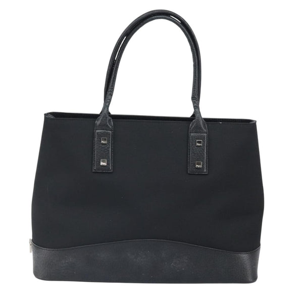 FENDI Zucca Canvas Tote Bag Black Brown Auth 164534