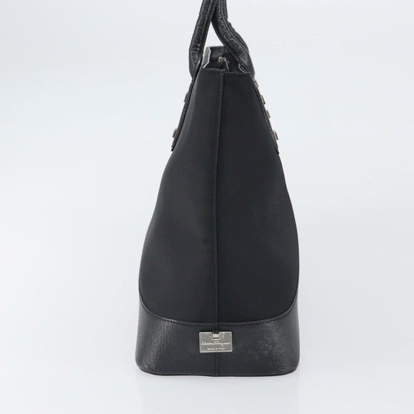 FENDI Zucca Canvas Tote Bag Black Brown Auth 164534