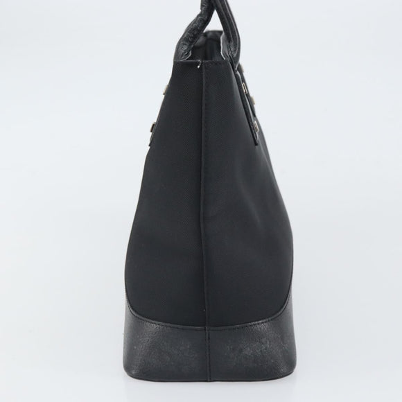 FENDI Zucca Canvas Tote Bag Black Brown Auth 164534