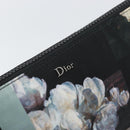Christian Dior Clutch Bag Nylon Black Silver Auth 164536-12