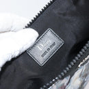 Christian Dior Clutch Bag Nylon Black Silver Auth 164536-14