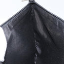 Christian Dior Clutch Bag Nylon Black Silver Auth 164536-16
