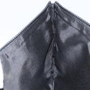 Christian Dior Clutch Bag Nylon Black Silver Auth 164536-17