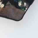 Christian Dior Clutch Bag Nylon Black Silver Auth 164536-8