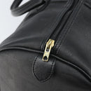Christian Dior Trotter Canvas Boston Bag PVC Schwarz Gold Auth 164537-10