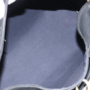 Christian Dior Trotter Canvas Boston Bag PVC Schwarz Gold Auth 164537-12
