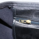 Christian Dior Trotter Canvas Boston Bag PVC Schwarz Gold Auth 164537-20