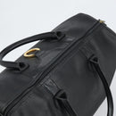 Christian Dior Trotter Canvas Boston Bag PVC Schwarz Gold Auth 164537-6