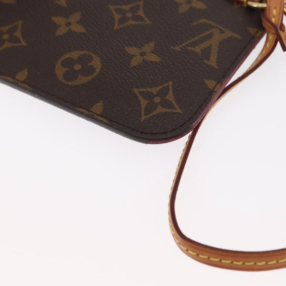 LOUIS VUITTON Monogram Neverfull PM Pouch LV Auth 164541