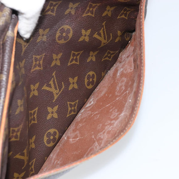 LOUIS VUITTON Monogram Compiegne 28 Clutch Bag M51845 LV Auth 164550