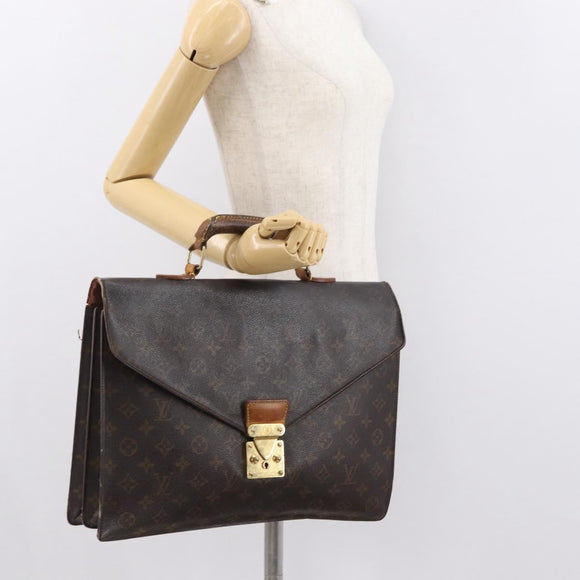 LOUIS VUITTON Monogram Serviette Conseiller Briefcase M53331 LV Auth 164559
