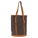LOUIS VUITTON Monogram Bucket GM Shoulder Bag M42236 LV Auth 164563-1