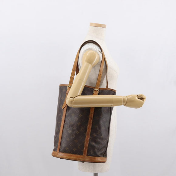 LOUIS VUITTON Monogram Bucket GM Shoulder Bag M42236 LV Auth 164563