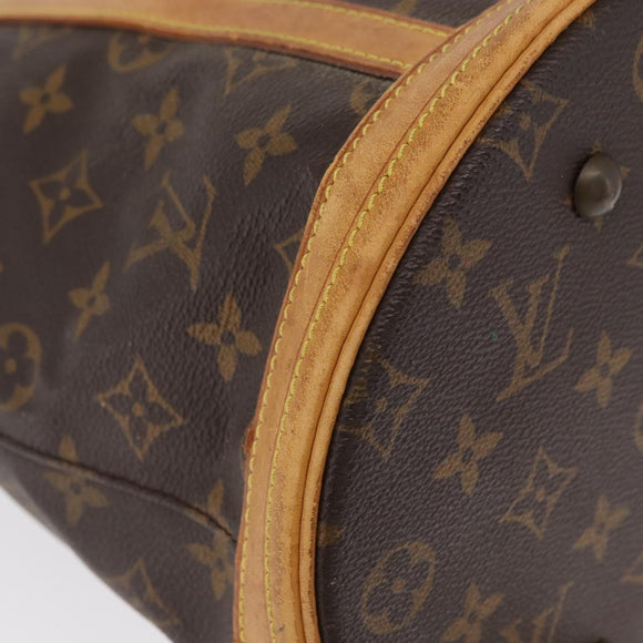LOUIS VUITTON Monogram Bucket GM Shoulder Bag M42236 LV Auth 164564