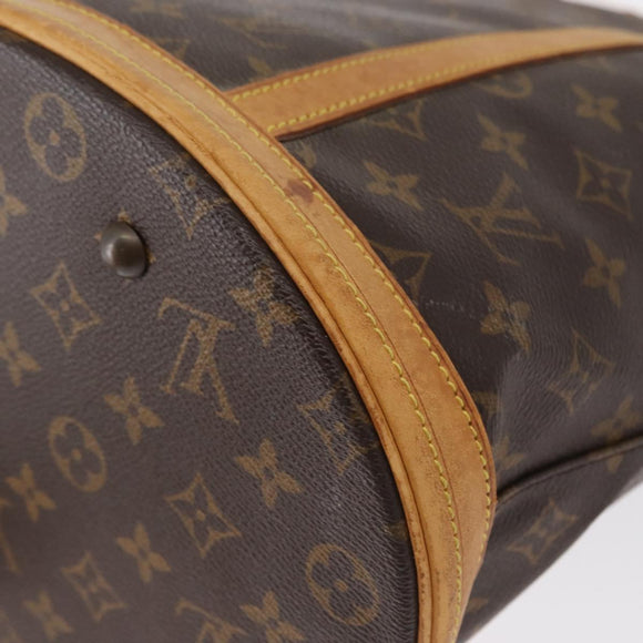 LOUIS VUITTON Monogram Bucket GM Shoulder Bag M42236 LV Auth 164564
