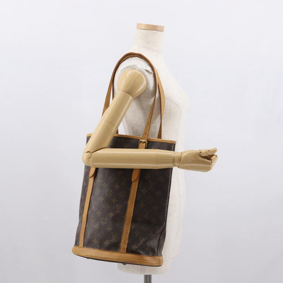 LOUIS VUITTON Monogram Bucket GM Shoulder Bag M42236 LV Auth 164564