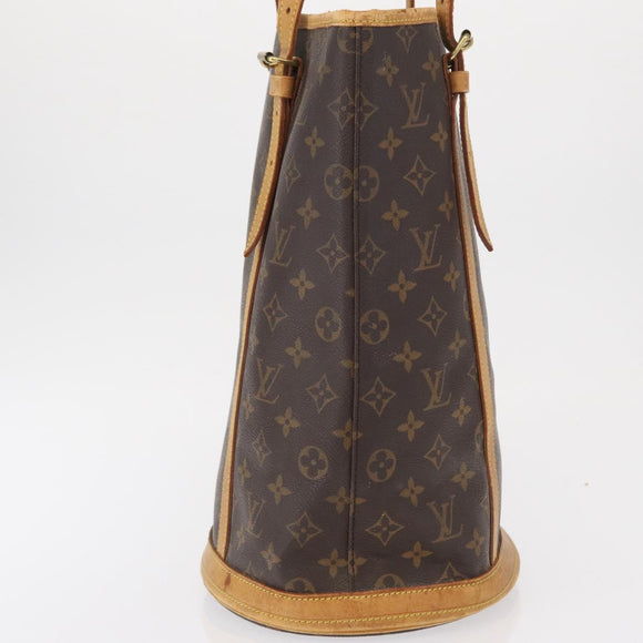 LOUIS VUITTON Monogram Bucket GM Shoulder Bag M42236 LV Auth 164564