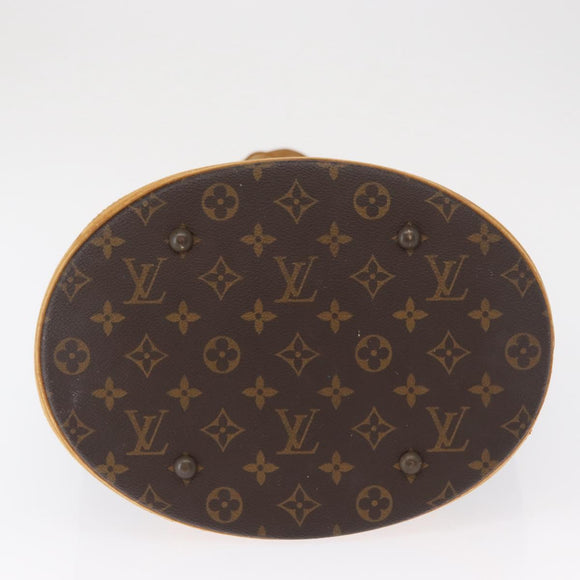 LOUIS VUITTON Monogram Bucket GM Shoulder Bag M42236 LV Auth 164564