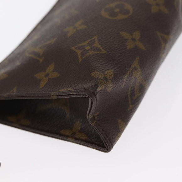 LOUIS VUITTON Monogram Poche Toilette 15 Pouch M47546 LV Auth 164567