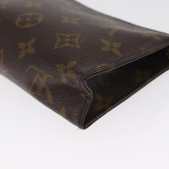 LOUIS VUITTON Monogram Poche Toilette 15 Pouch M47546 LV Auth 164567
