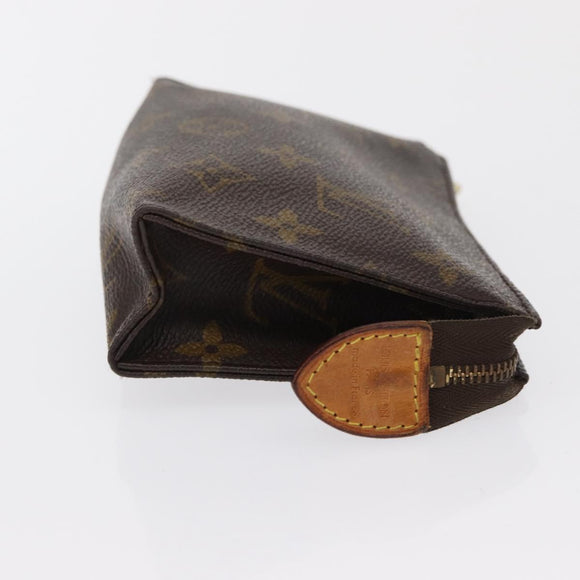 LOUIS VUITTON Monogram Poche Toilette 15 Pouch M47546 LV Auth 164567