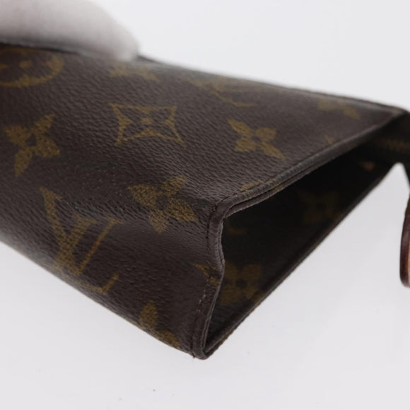 LOUIS VUITTON Monogram Poche Toilette 15 Pouch M47546 LV Auth 164567