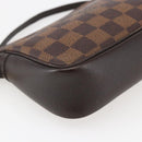LOUIS VUITTON Damier Ebene Trousse makeup Pouch N51982 LV Auth 164571-17
