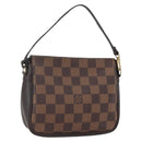 LOUIS VUITTON Damier Ebene Trousse makeup Pouch N51982 LV Auth 164571-1