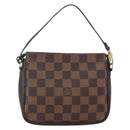 LOUIS VUITTON Damier Ebene Trousse makeup Pouch N51982 LV Auth 164571-13