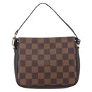LOUIS VUITTON Damier Ebene Trousse makeup Pouch N51982 LV Auth 164571-2