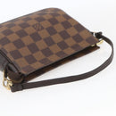 LOUIS VUITTON Damier Ebene Trousse makeup Pouch N51982 LV Auth 164571-7