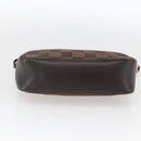LOUIS VUITTON Damier Ebene Trousse makeup Pouch N51982 LV Auth 164571-5