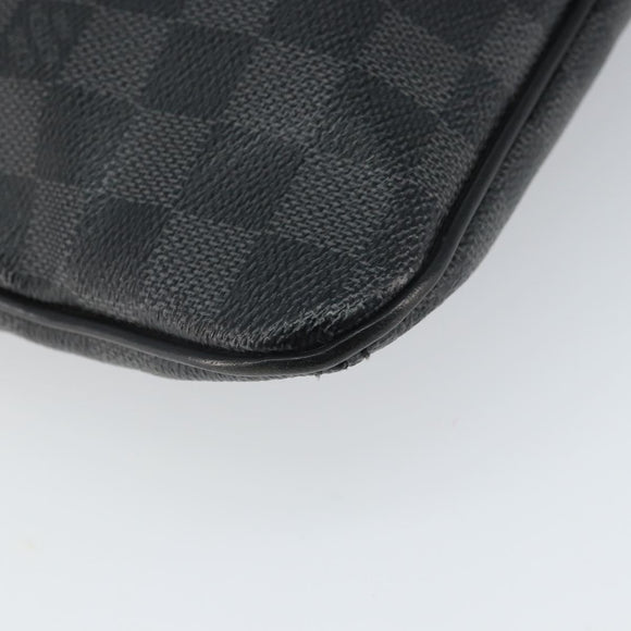 LOUIS VUITTON Damier Graphite Tomas Shoulder Bag N58028 LV Auth 164577