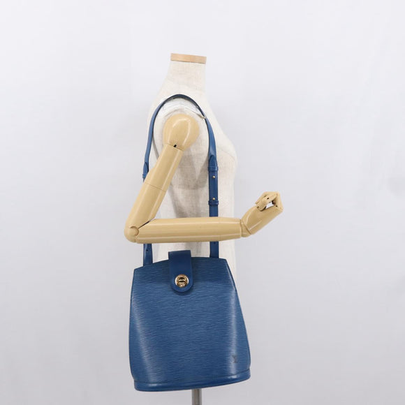 LOUIS VUITTON Epi Cluny Shoulder Bag Blue M52255 LV Auth 164580